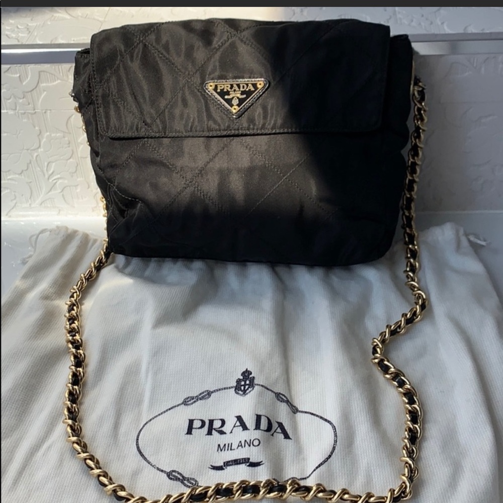 Vintage authentic nylon Prada handbag